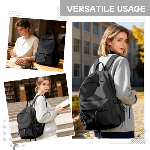 Thumbnail 5 de HYC00 Mochila Escolar para niñas adolescentes – 19 L, 14 pulgadas, impermeable, negro