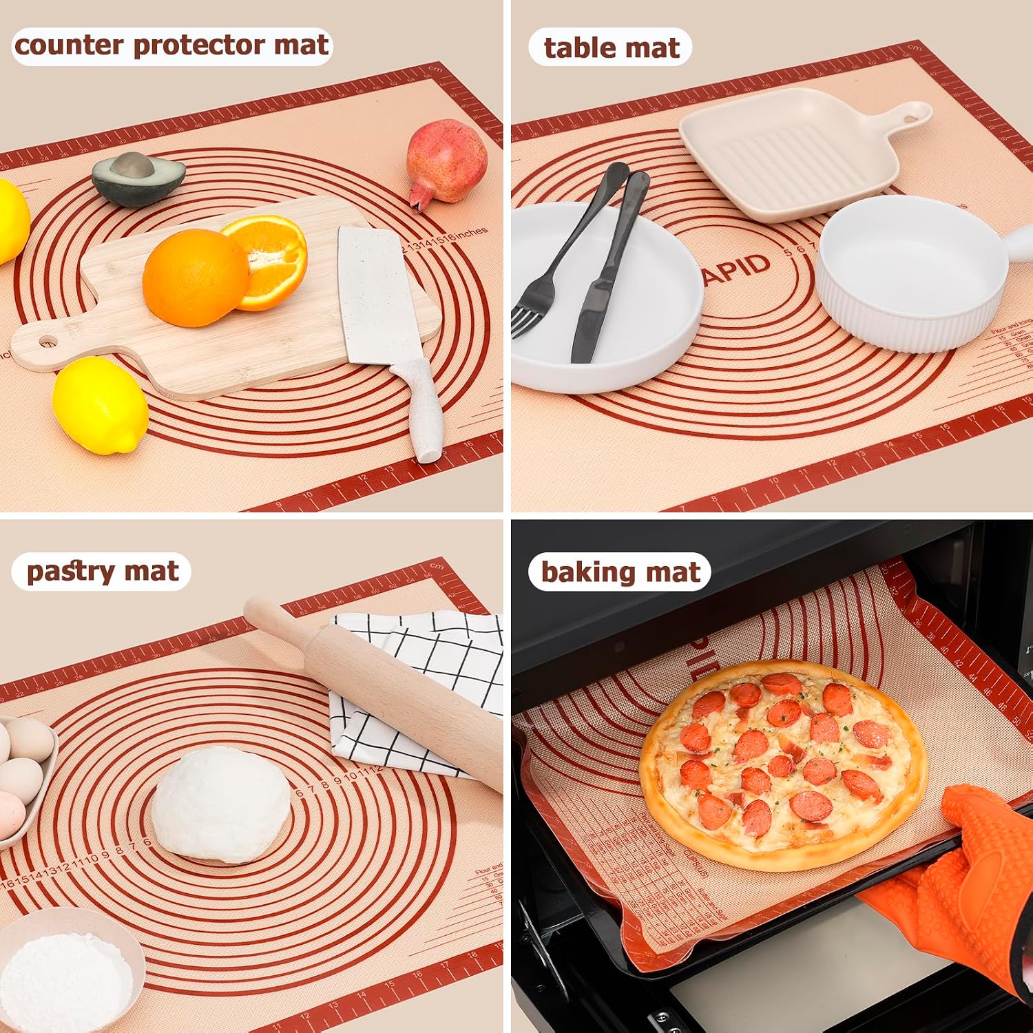 Detalle 1 de Sapid Silicone Pastry Mat 20 x 28 in