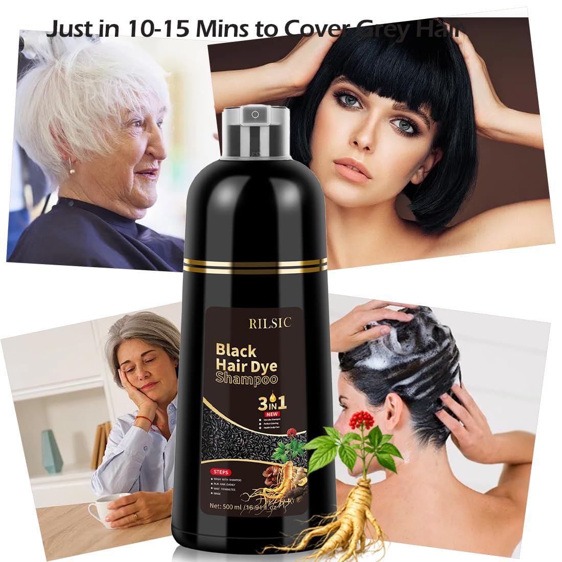 Thumbnail 4 de Haarfarbe 500ml Hair Dye Shampoo 3in1