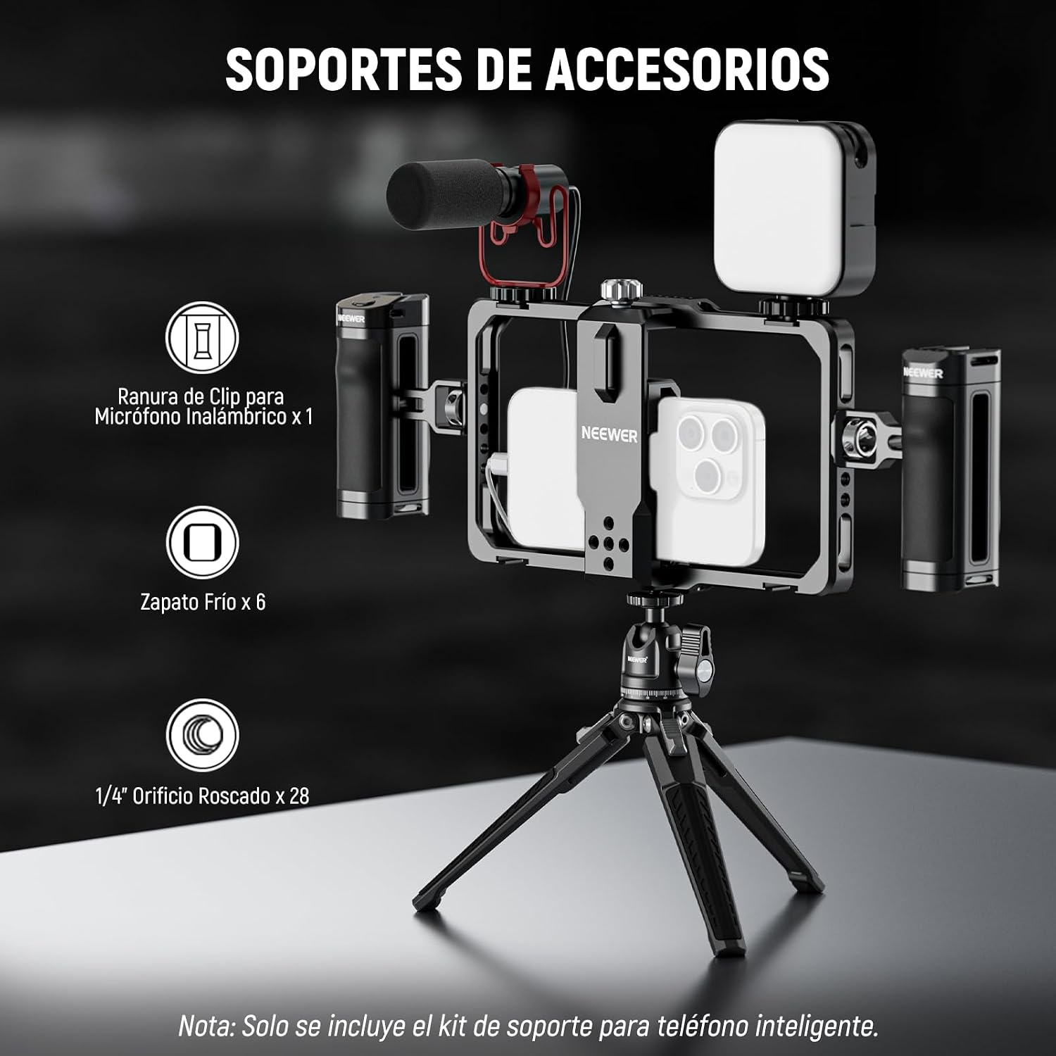 Thumbnail 2 de NEEWER Universal Phone Rig con Disparador Bluetooth
