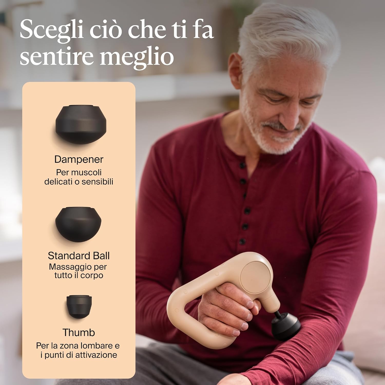 Thumbnail 5 de TheraGun Sollievo portatile a percussione massaggiante: massaggiatore personale leggero e facile da usare
