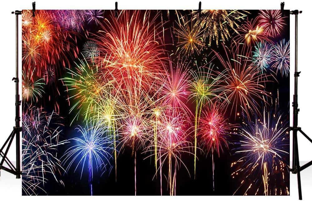 Detalle de Mehofond 10x7ft Fireworks Backdrop
