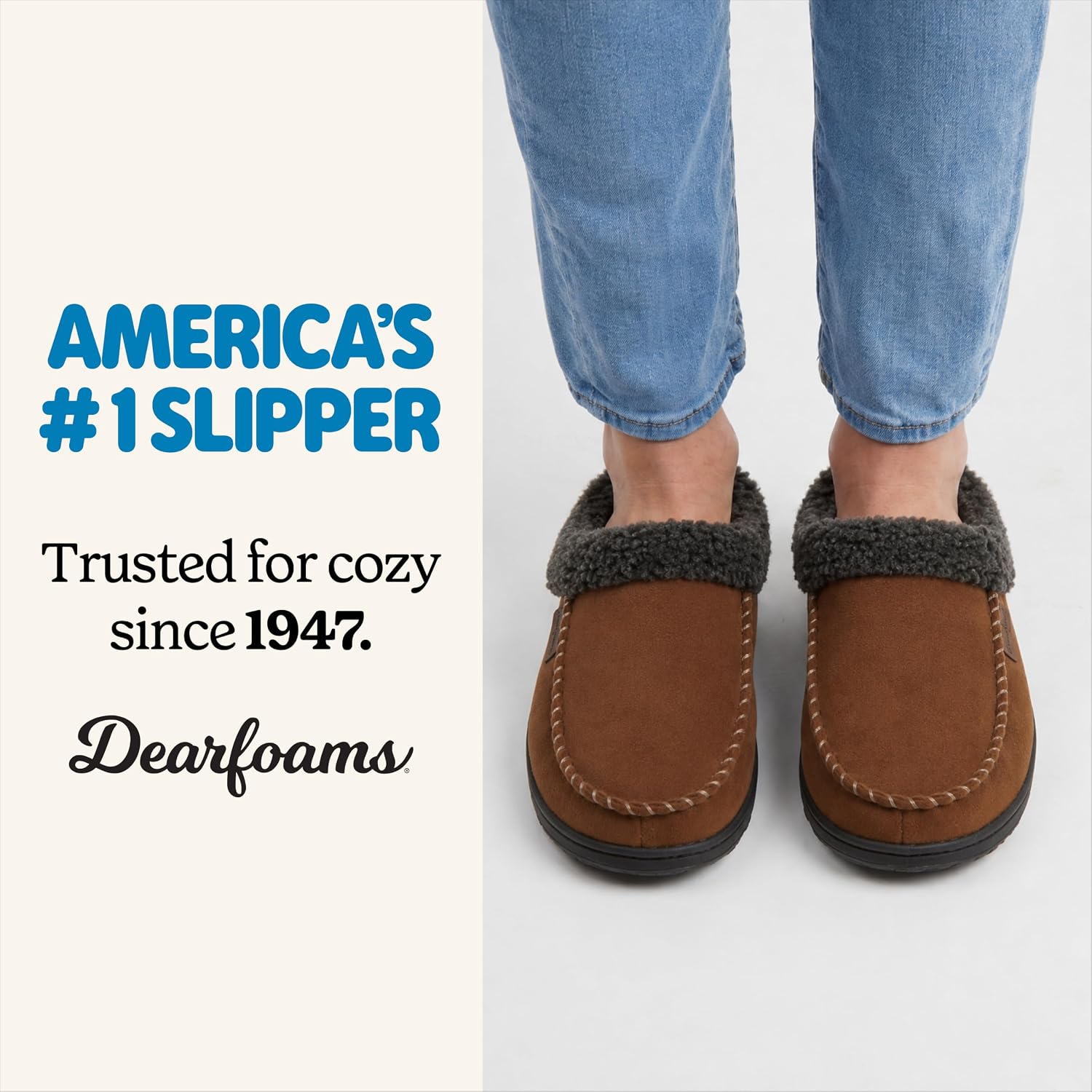 Detalle 2 de Dearfoams Brendan Men's Clog Slippers 7–16