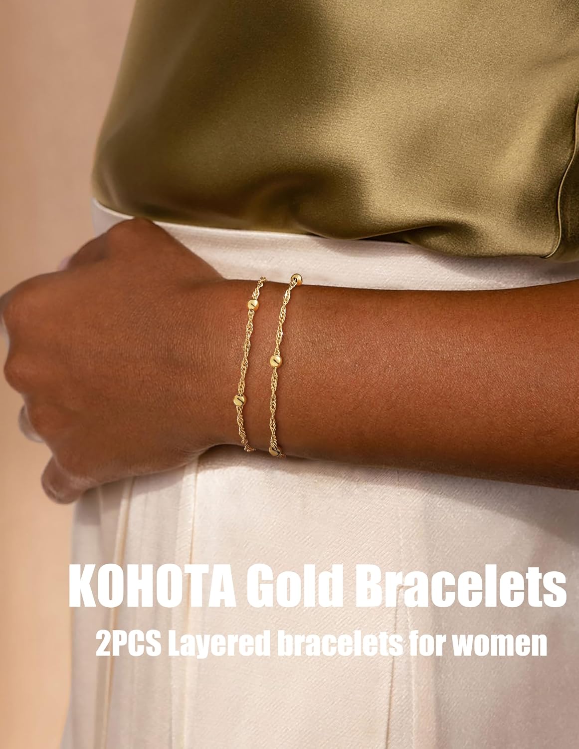 Detalle 1 de KOHOTA Bracelet Set 14K Gold-Plated