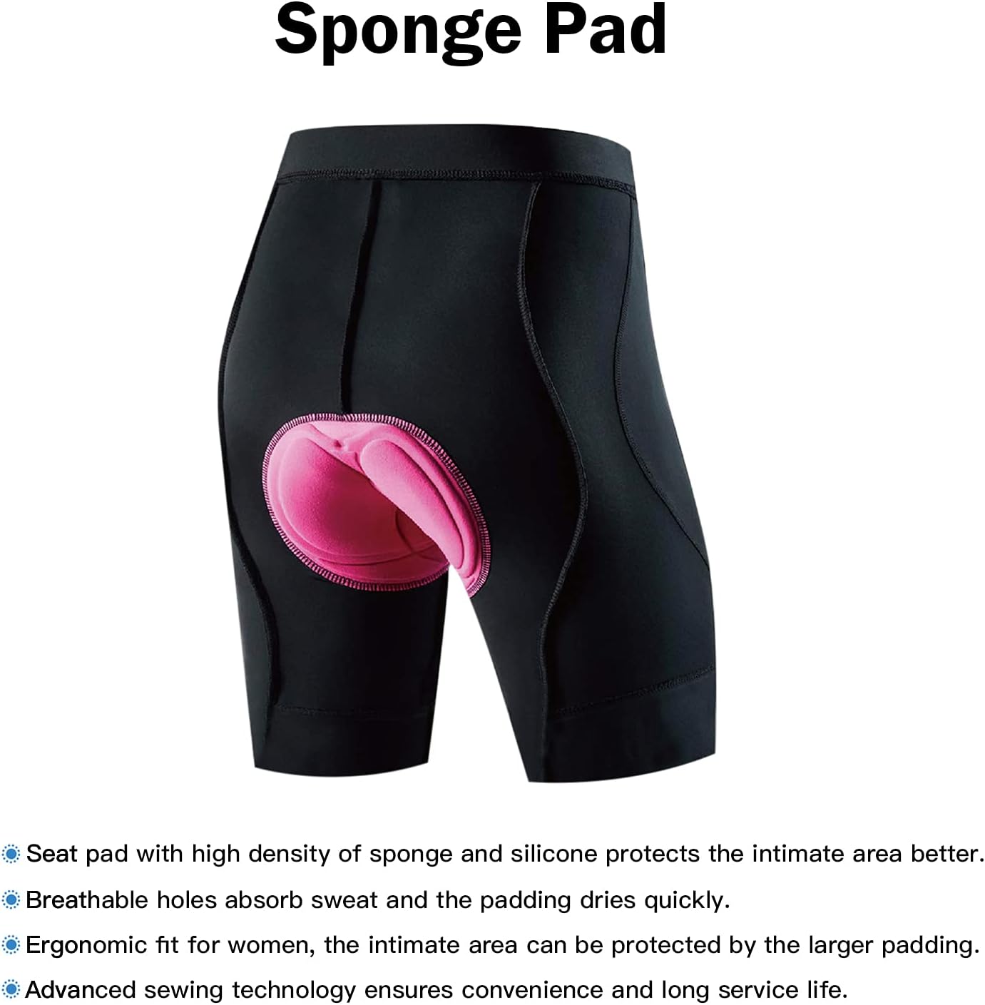 Thumbnail 4 de NOOYME Radlerhose Damen gepolstert – schnelltrocknend, elastisch und komfortabel