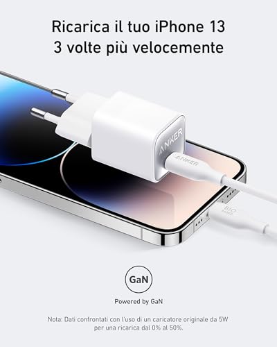 Detalle 2 de Anker Caricatore da auto 511 (Nano 3) 30 W USB-C GaN: piccolo, potente e sicuro