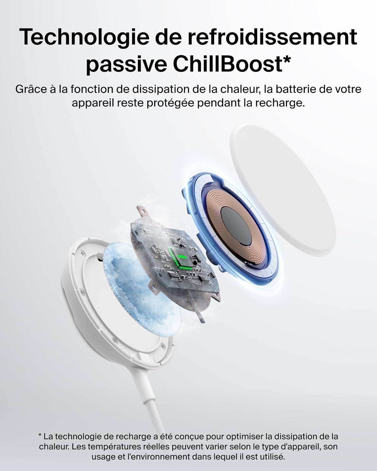 Thumbnail 3 de Belkin UltraCharge Chargeur Magnétique Qi2 25 W — Chargeur MagSafe rapide avec refroidissement passif et support iPhone 17