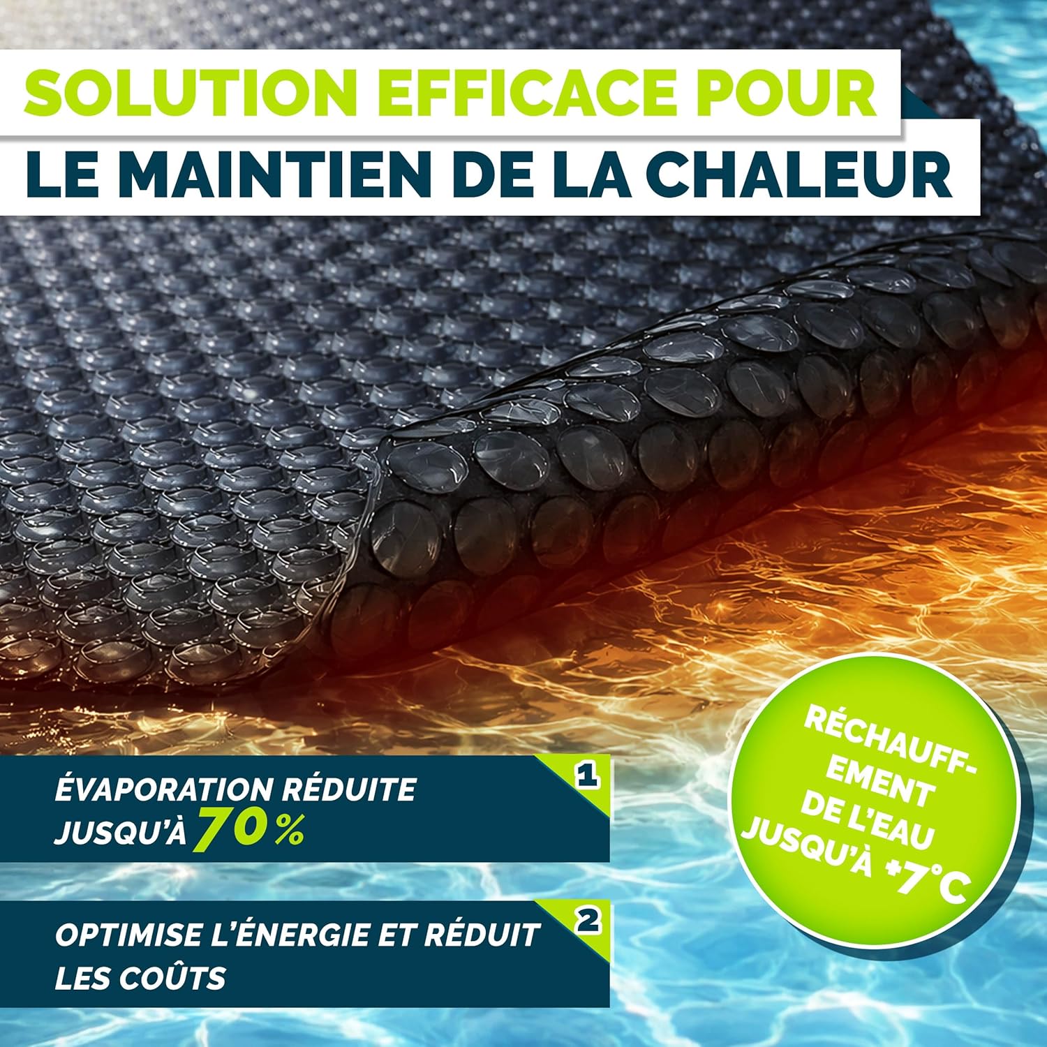 Thumbnail 6 de Bâche à bulles pour piscine tillvex (120 µm) noir, découpe individuelle 800 x 400 cm