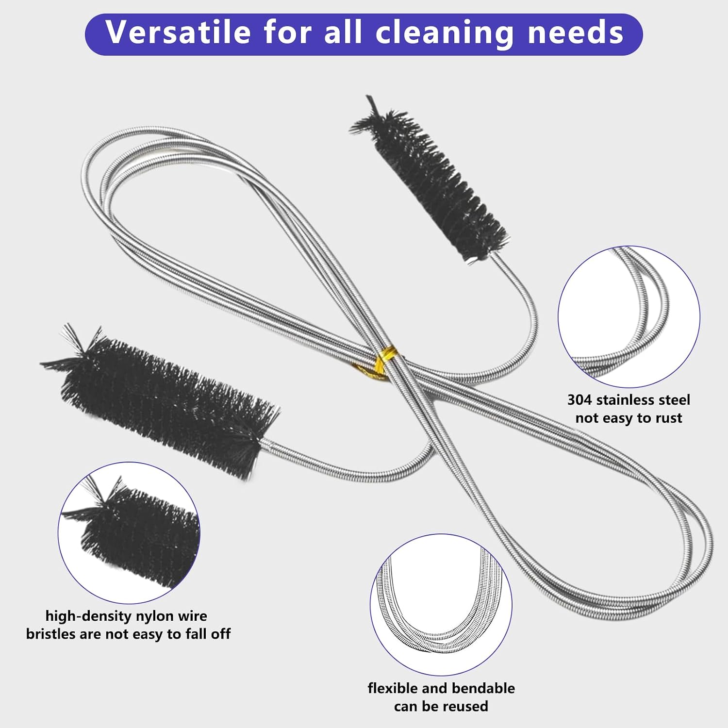 Thumbnail 5 de Drain Unblocker Tool – 6 PSC Shower Drain Unblocker Set for Kitchen, Bathroom & Shower