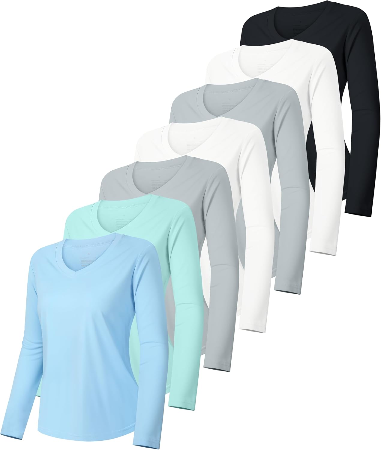 Thumbnail 6 de Rolimaka 7-Pack Women’s Long Sleeve Athletic Shirts with UPF 50+ UV Protection