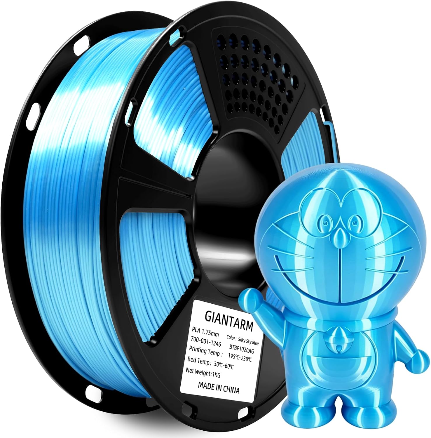 Thumbnail 4 de GIANTARM PLA Filament 1,75 mm (weiß) auf 1-kg Spule – für sauberes, präzises Drucken
