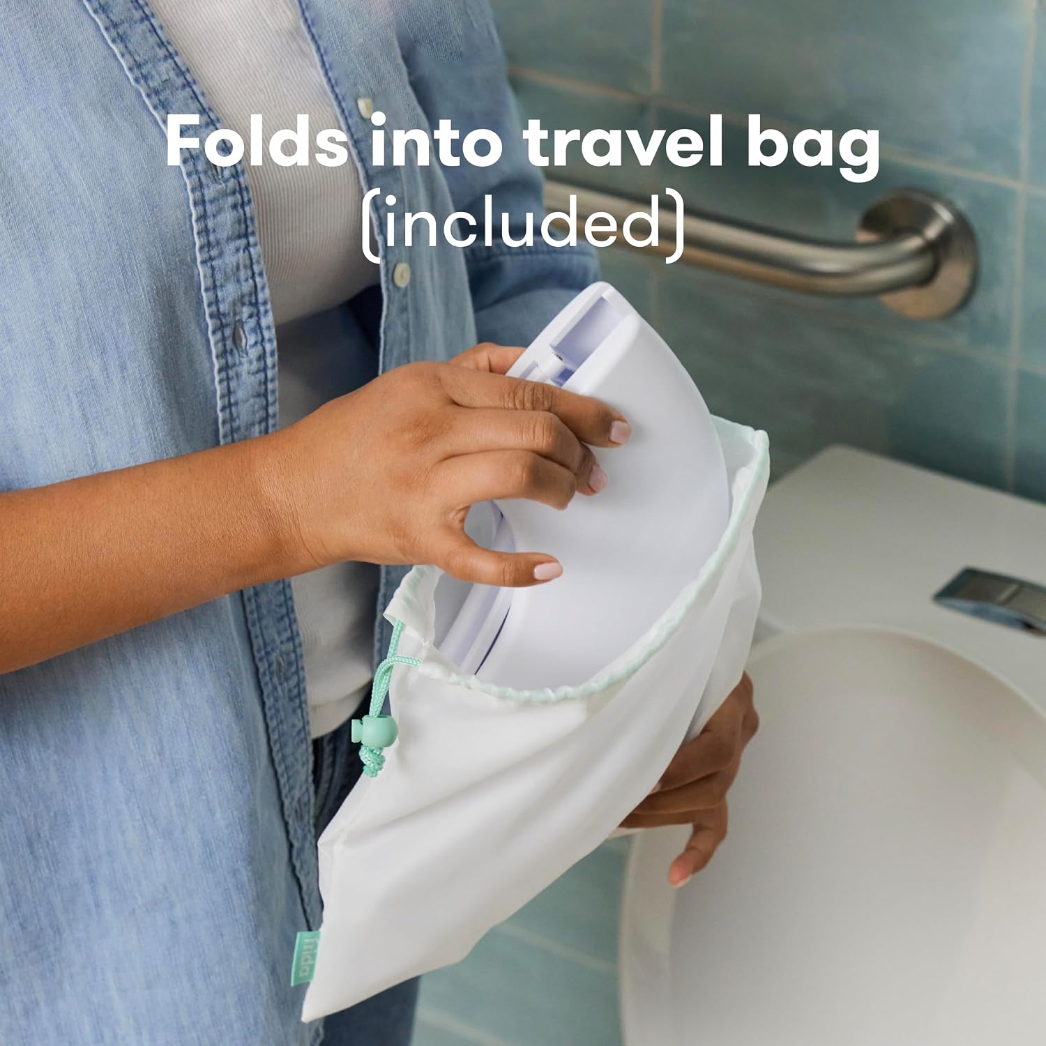 Thumbnail 5 de Frida Baby Fold-and-Go Portable Potty Seat: Compact, Travel-Friendly Boost for Toddler Potty Training