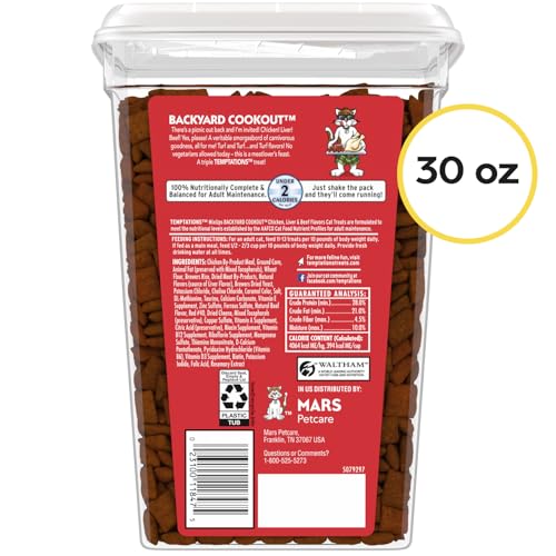 Thumbnail 1 de Temptations MixUps Crunchy and Soft Cat Treats, Cookout Flavor (30 oz)