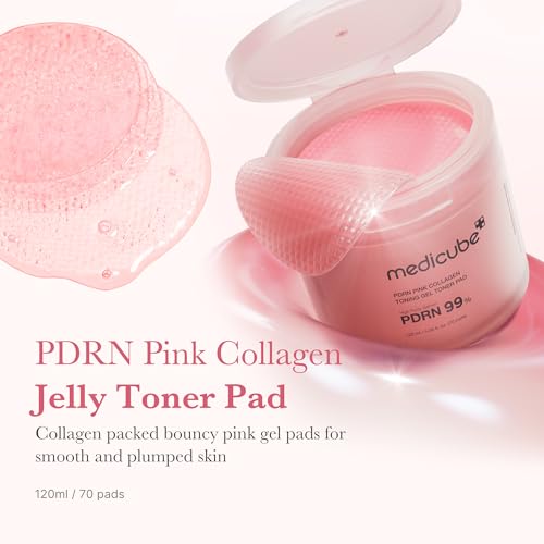 Detalle de medicube Toner Pads Salmon DNA PDRN Pink Collagen Jelly Pad