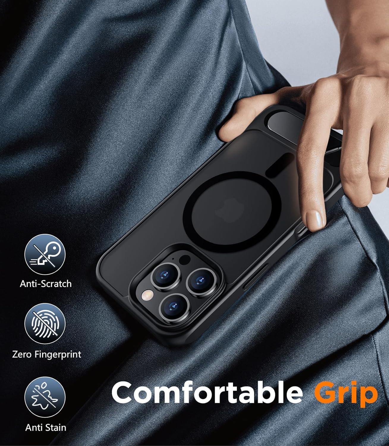 Thumbnail 6 de Temdan iPhone 16 Pro Max magnetic case, 6.9"