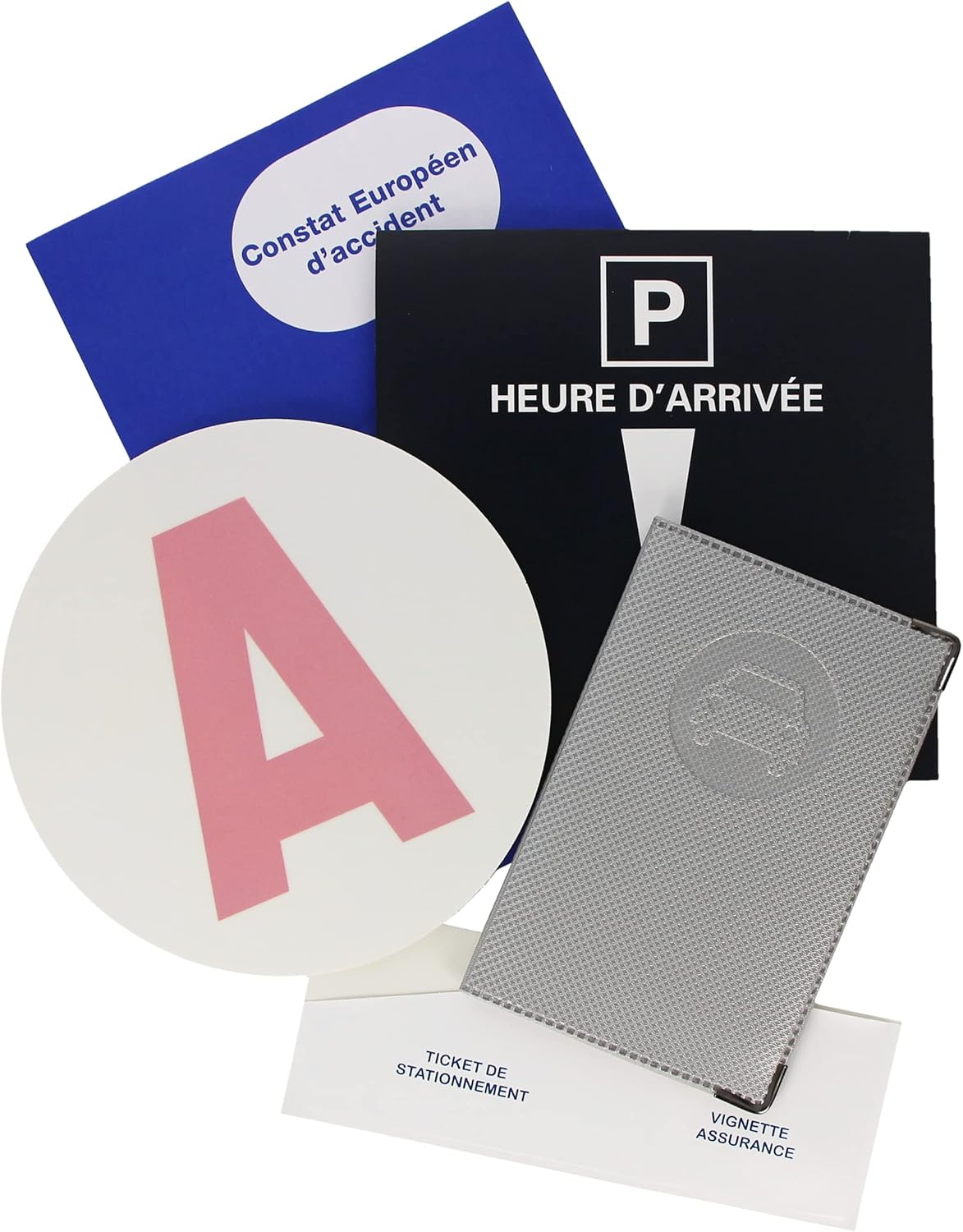 Thumbnail 3 de Color Pop Kit Jeune conducteur (porte-papiers voiture + A + constat + porte-vignette assurance/parking) – Fabrication française