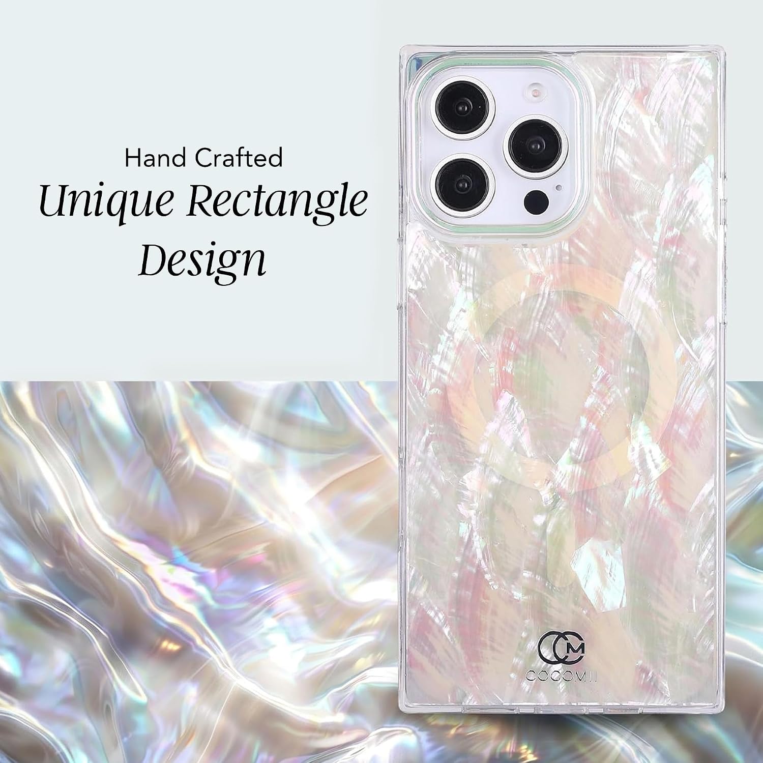 Detalle de COCOMII iPhone 15 Pro Case with Mother of Pearl
