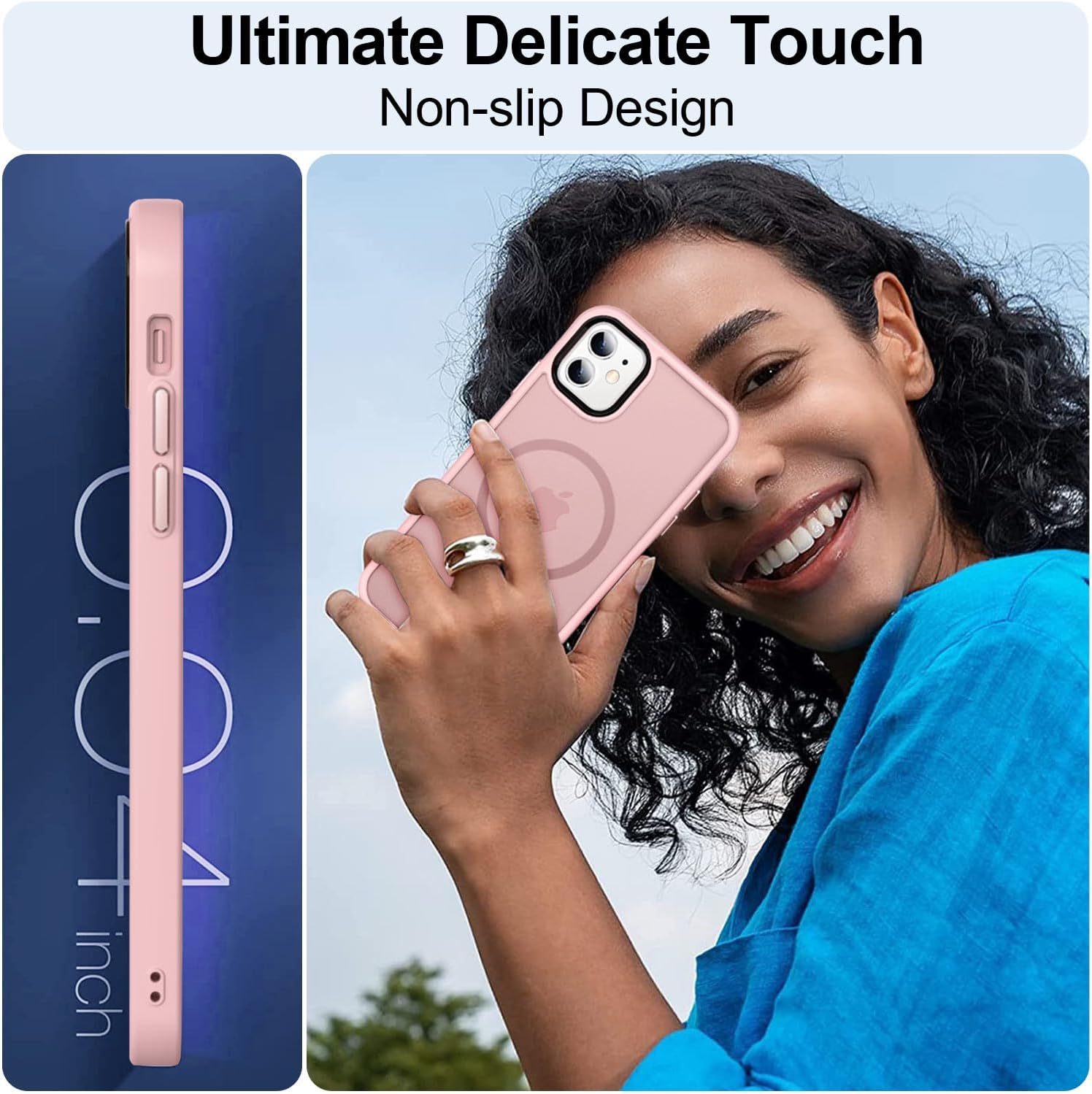 Detalle 2 de MOCCA Strong Magnetic Case for iPhone 12/12 Pro with MagSafe - Mil-Grade Drop Protection
