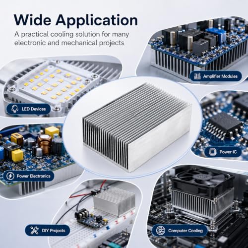 Thumbnail 6 de Telituny dissipateur thermique 100x69x36 mm – 23 ailettes en aluminium