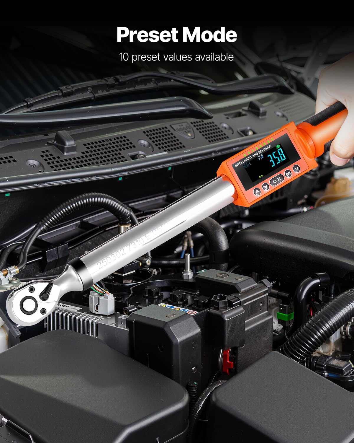 Detalle 1 de VEVOR SX3812 Digital Torque Wrench Set, 3/8 and 1/2-Inch Drives