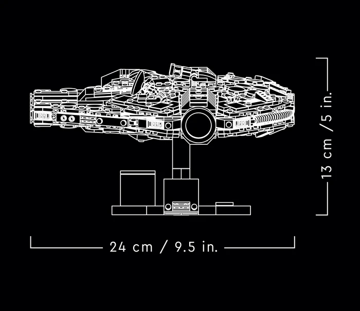 Thumbnail 9 de LEGO Star Wars Millennium Falke 75375 – detailgetreuer UCS-Style Nachbau für erwachsene Sammler
