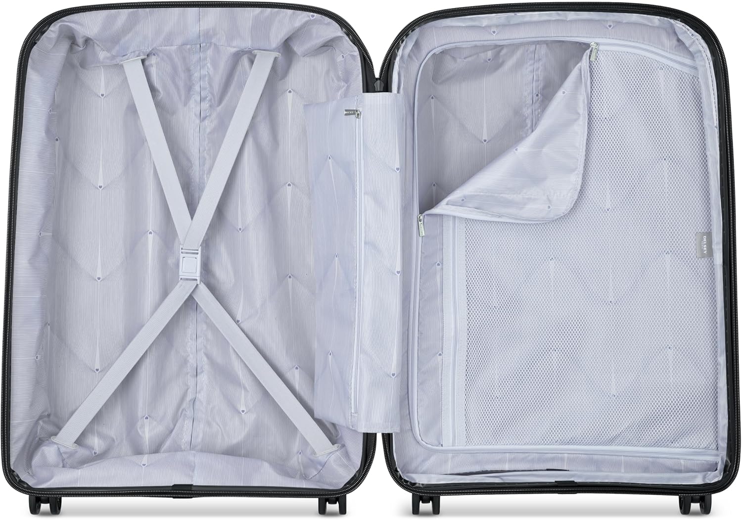 Detalle de DELSEY PARIS Belmont Plus MR — Borsone rigido 76×52×32 cm, 102 L, Blu zinco, Materiale Riciclato