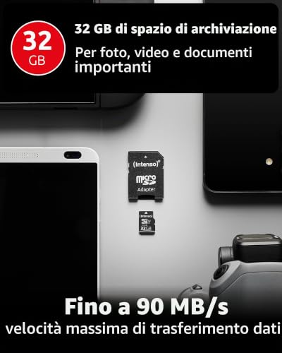 Detalle 2 de Intenso Premium Scheda di Memoria microSDHC da 32 GB Class 10 UHS-I (con Adattatore SD)