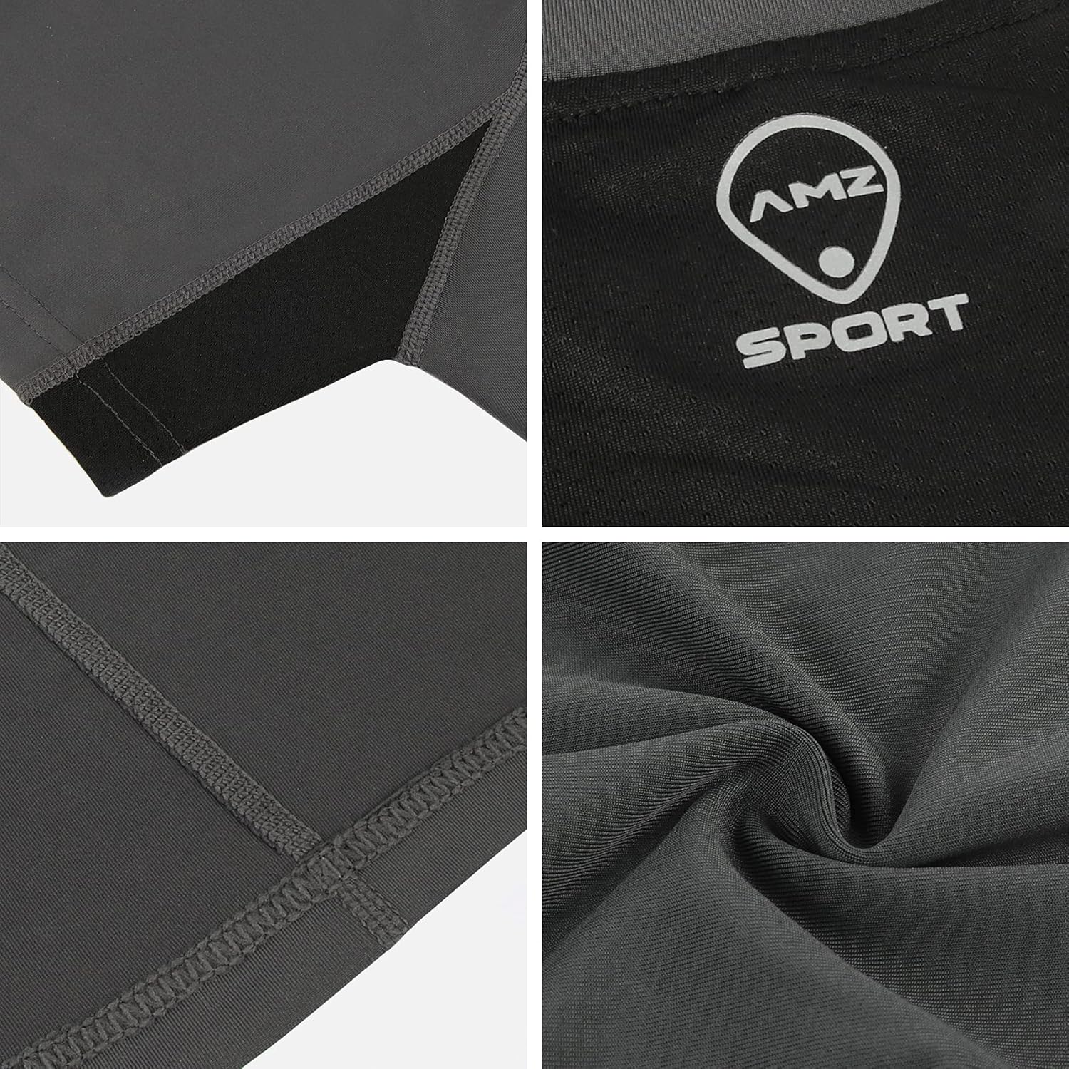 Thumbnail 5 de AMZSPORT Haut de compression pour homme – t-shirt de sport à manches courtes, couche de base respirante