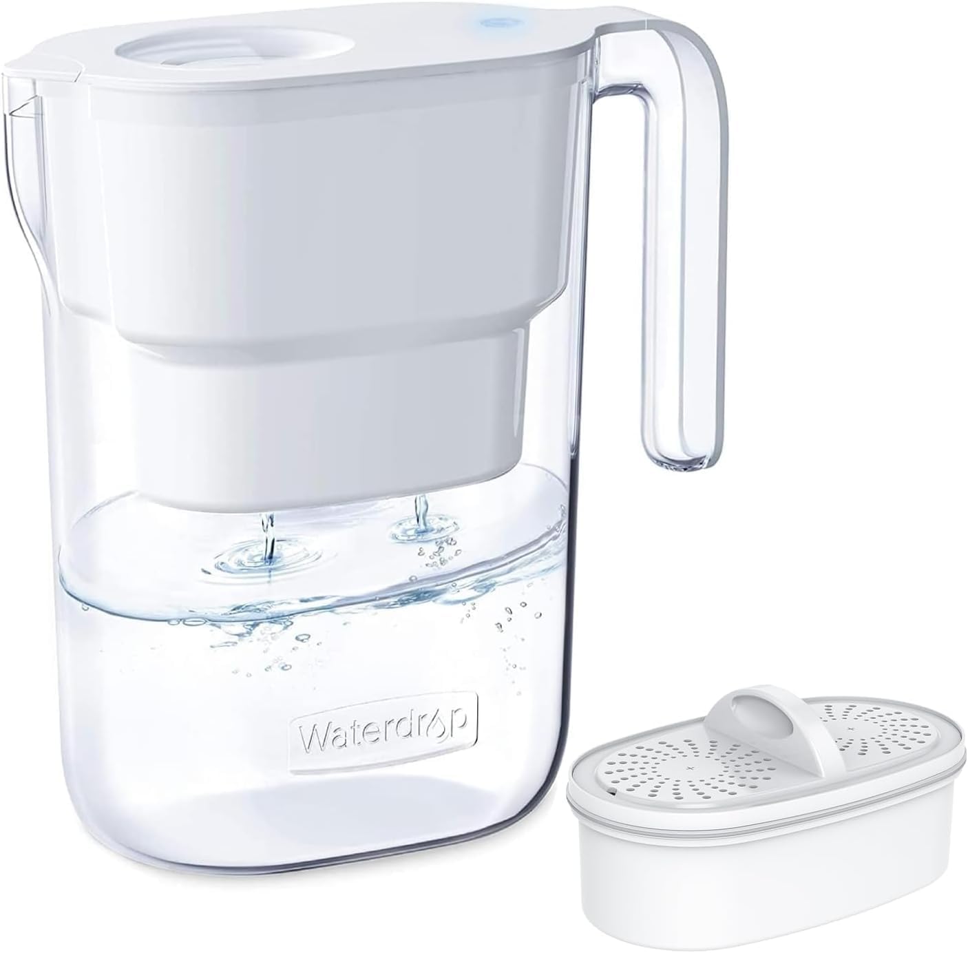 Waterdrop Elfin Fridge Water Filter Jug with 3 Months Filter – 2.5L, White