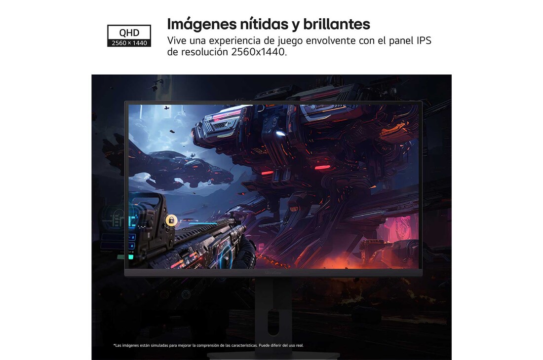 Detalle de LG 27G610A-B.OUTLET Monitor gaming 27" QHD 200 Hz