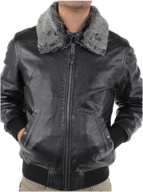 Detalle de Schott NYC Leather Jacket Homme cuir