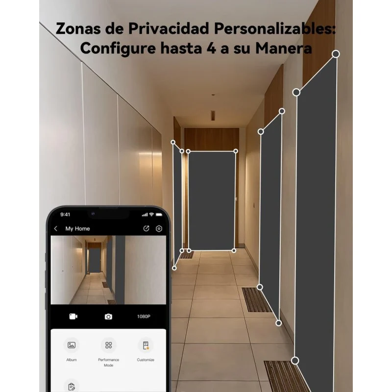 Detalle de Mirilla Digital WiFi Imou VD1-5M0S: pantalla 4,3'' y visión amplia para la puerta
