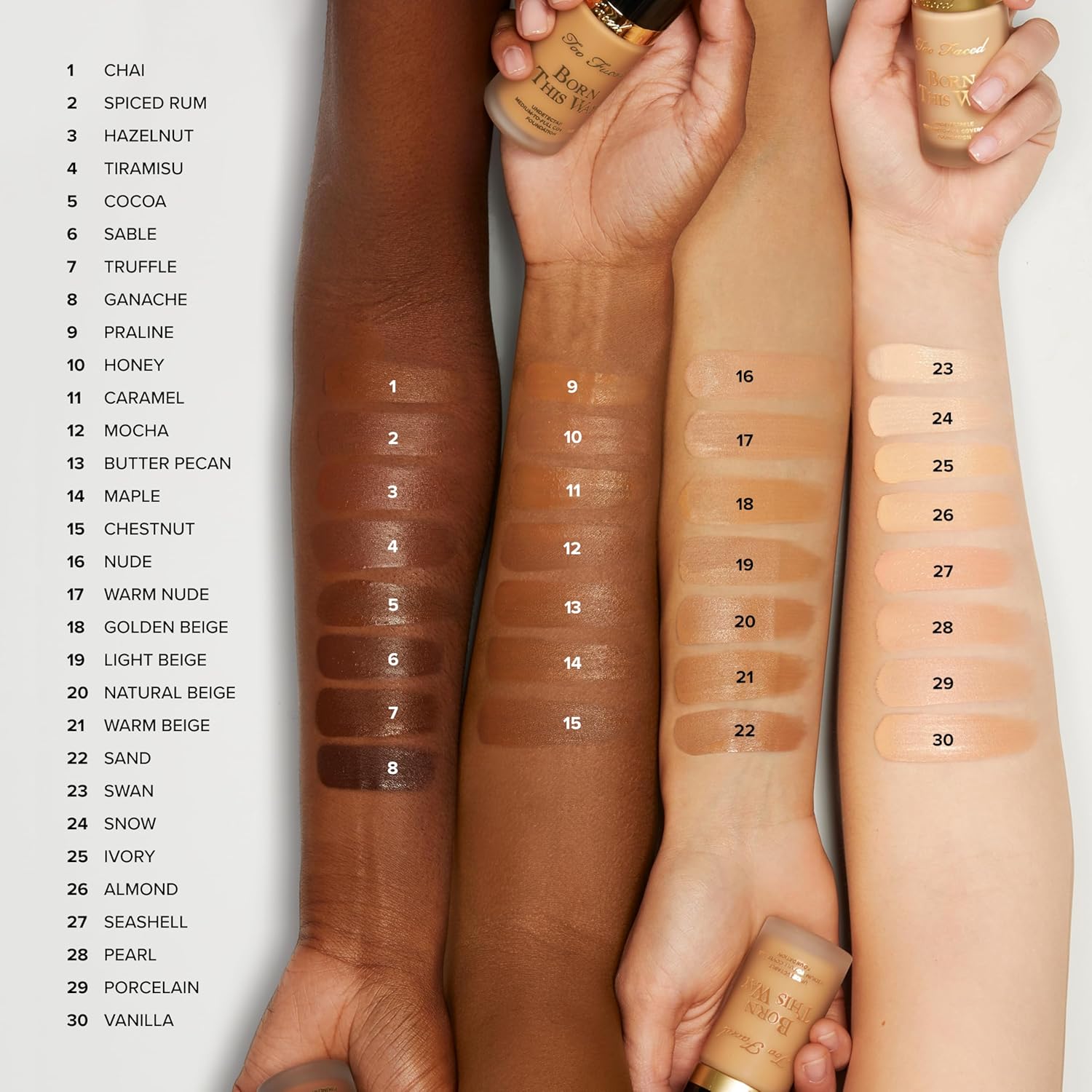 Thumbnail 4 de Too Faced Born This Way Undetectable Medium-to-Full Coverage Foundation