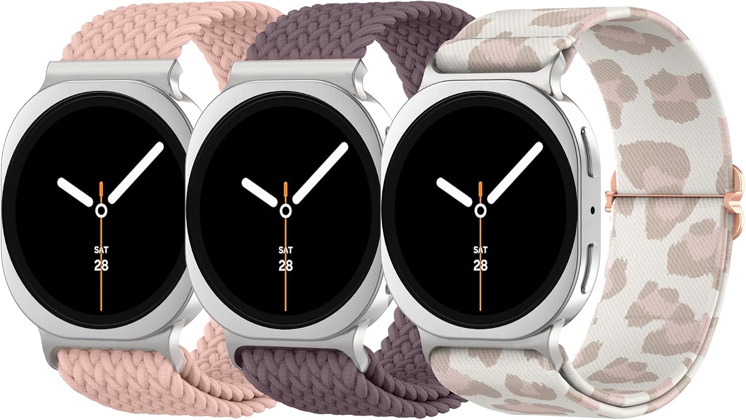 Detalle de Delidigi Braided Stretchy Strap for Galaxy Watch 8 series (40/44mm) and Classic 46mm