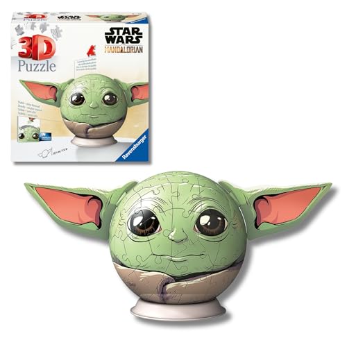 Detalle de Ravensburger Grogu 3D, puzzle 72 piezas para niños 🧩