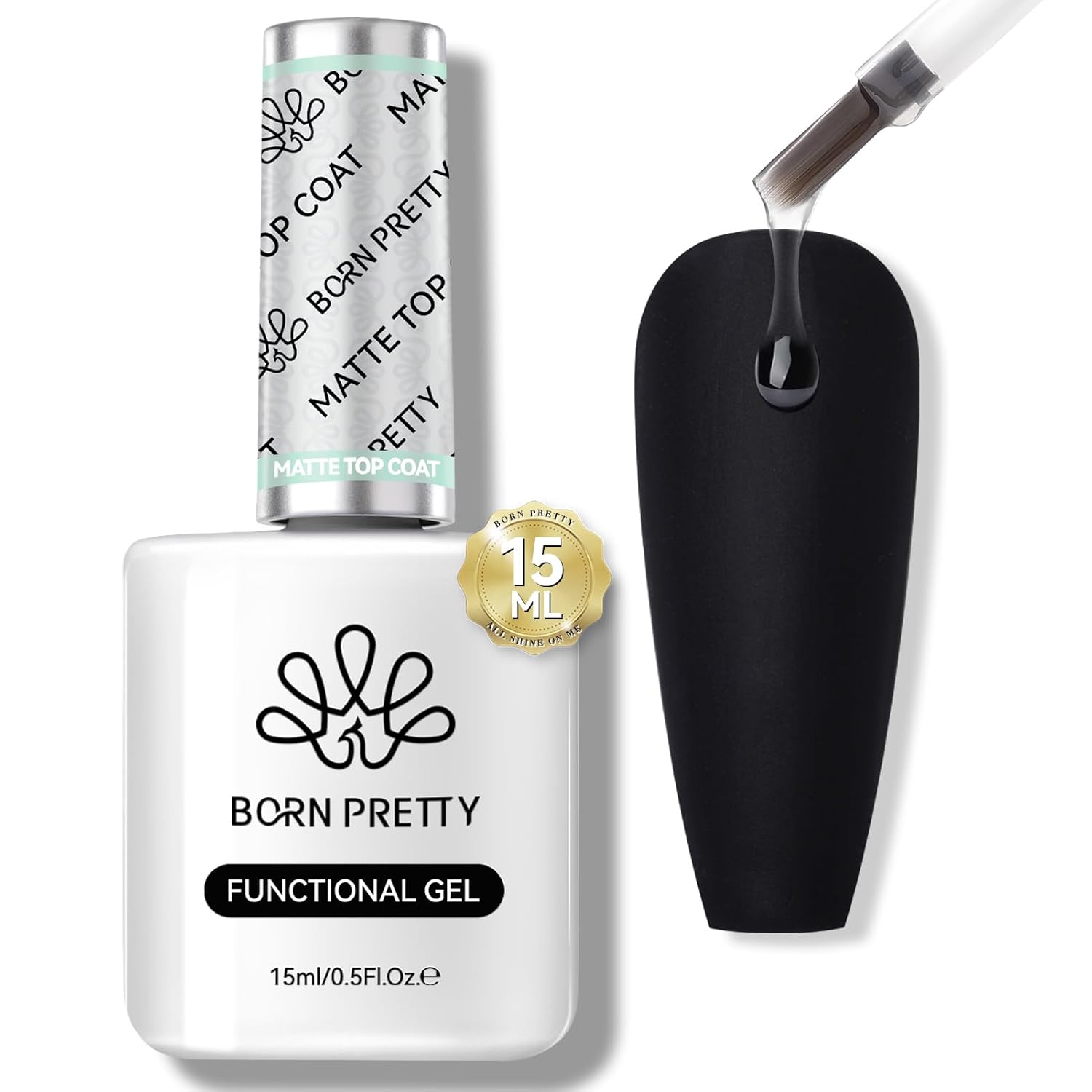Born Pretty No Wipe Super Top Coat Gel UV 2X15ML