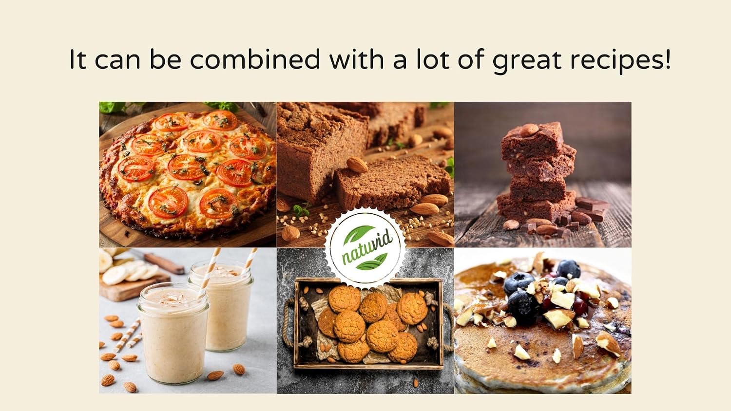 Thumbnail 6 de Farine d'amande crue, moulue et épluchée – 1 kg, Keto-friendly et vegan