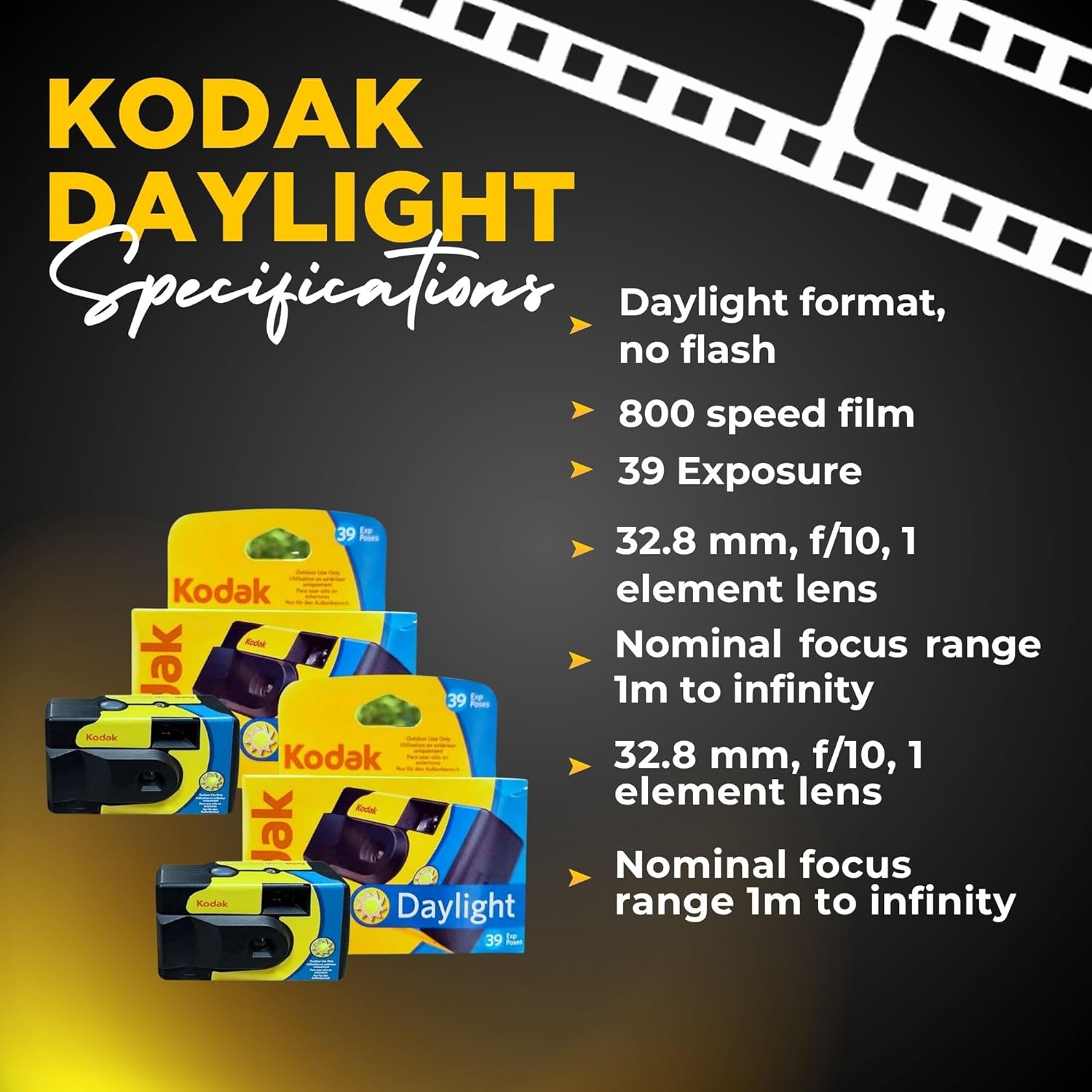 Thumbnail 1 de Kodak Disposable Cameras multipack 2-pack