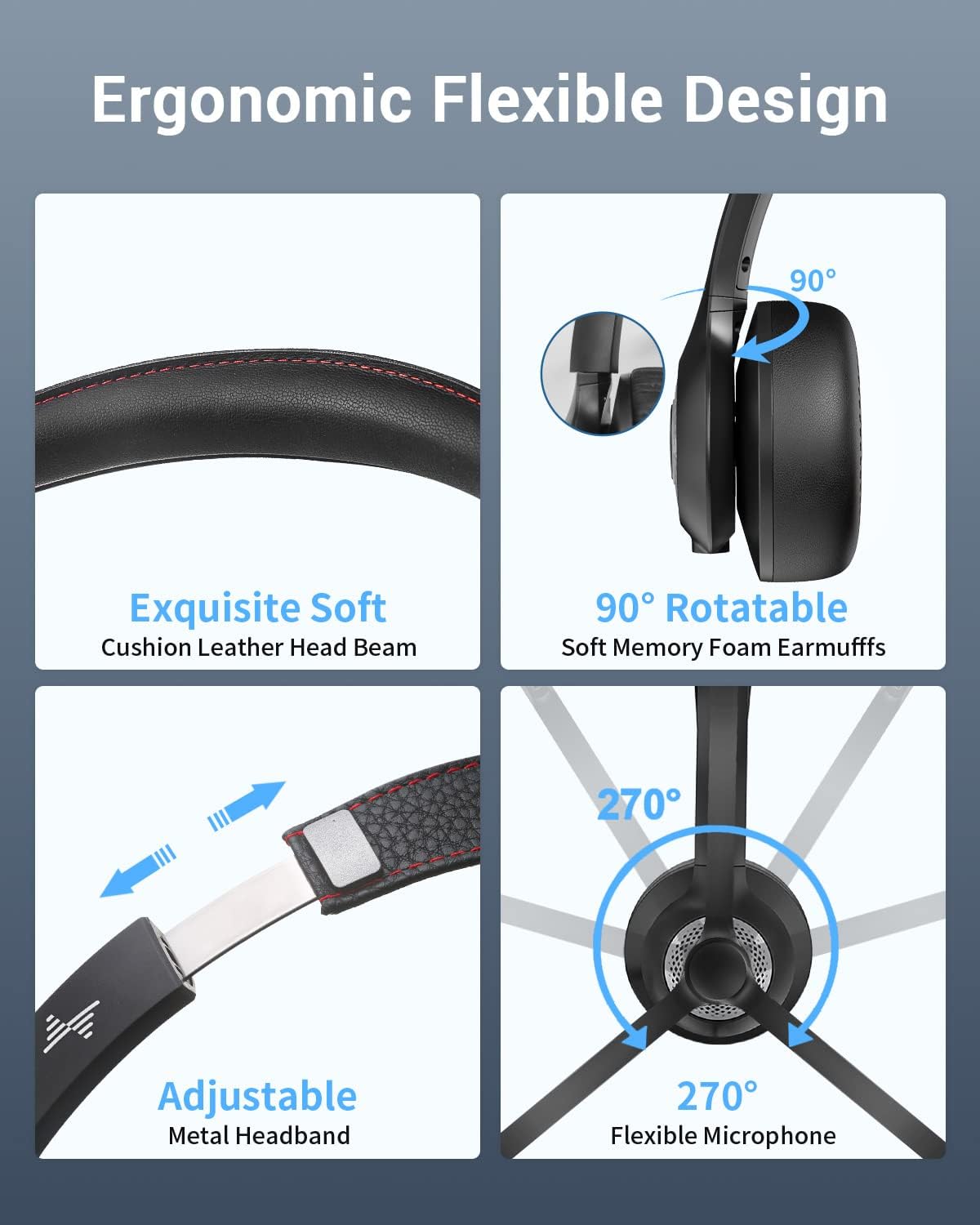 Thumbnail 5 de JIAMQISHI EH02U wireless headset 14h