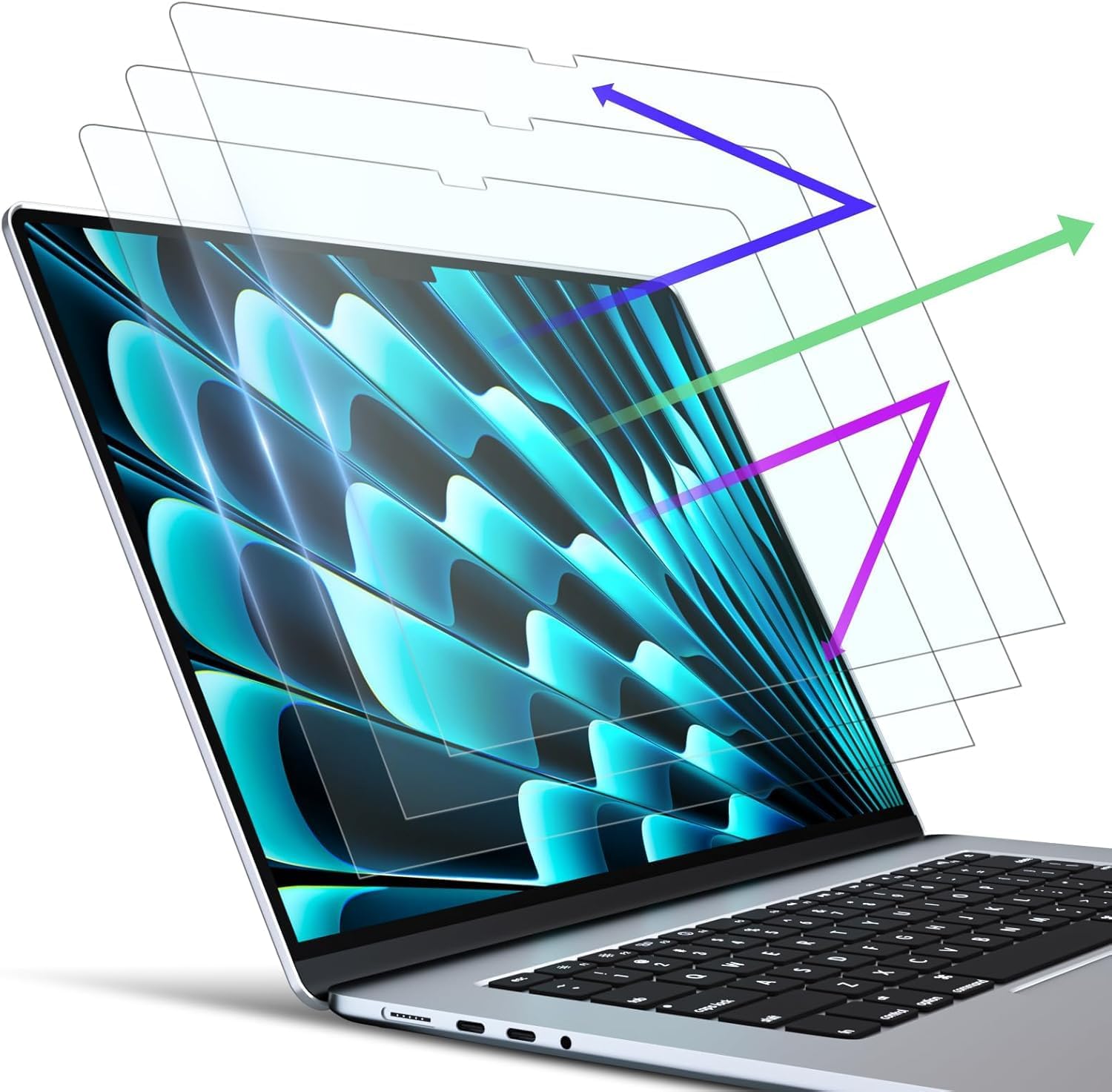 Detalle de PYS 3-Pack Anti Glare Screen Protector for MacBook Pro 14 Inch