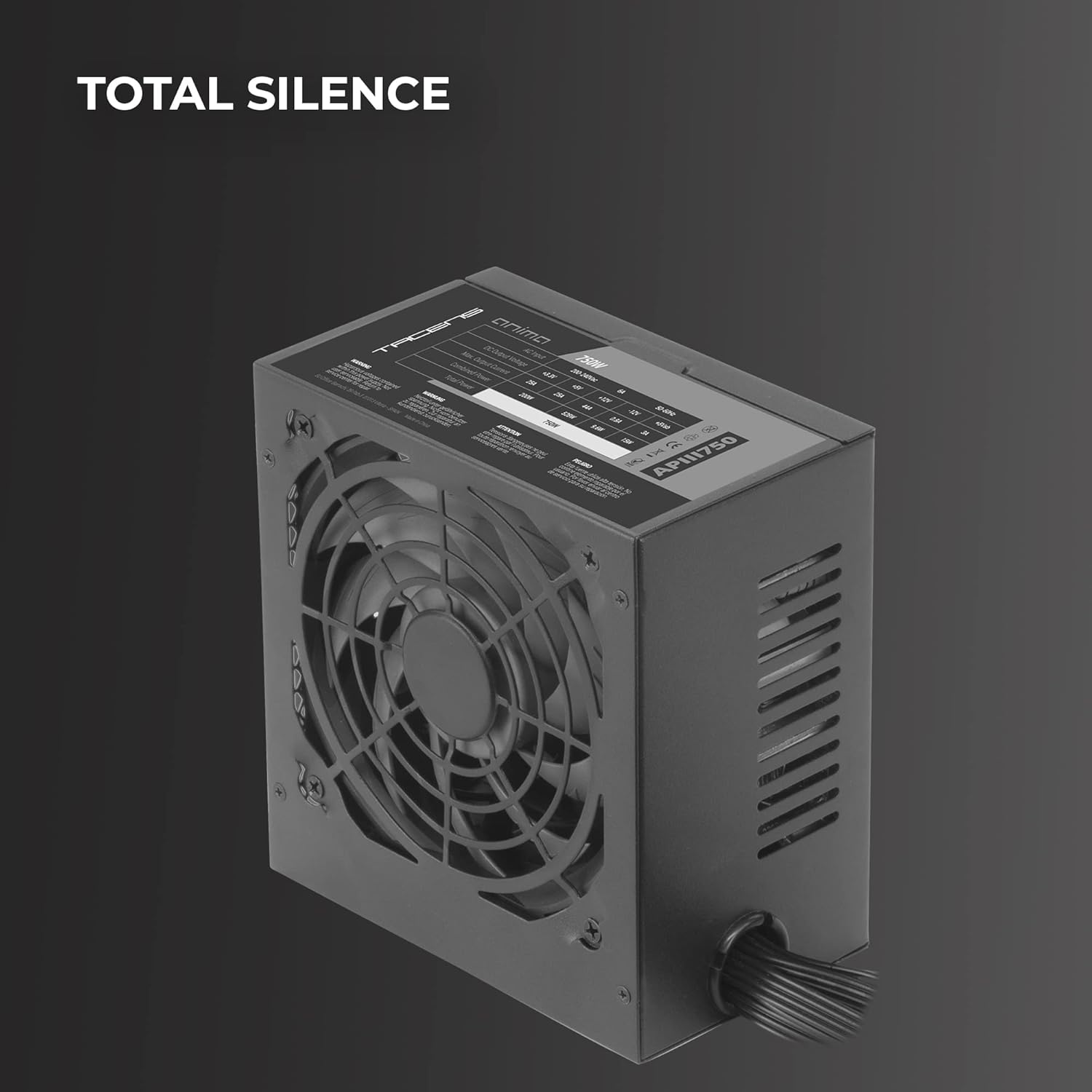 Thumbnail 2 de Tacens Anima APIII750 ATX-Netzteil (750 W) mit SMD/DC-DC-Technologie, 85% Bronze und 12-cm-Lüfter