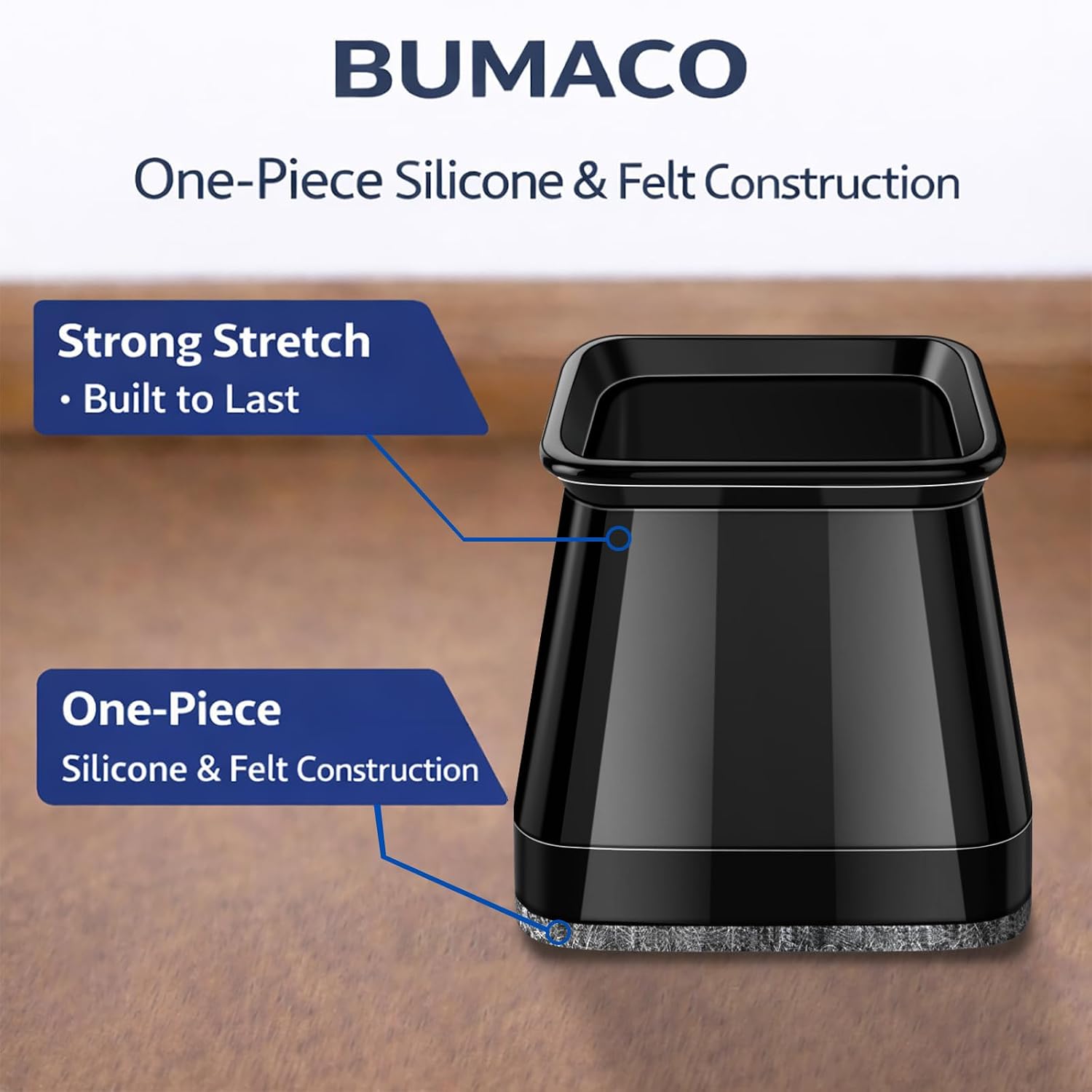 Thumbnail 6 de BUMACO Chair Leg Floor Protectors, L Size