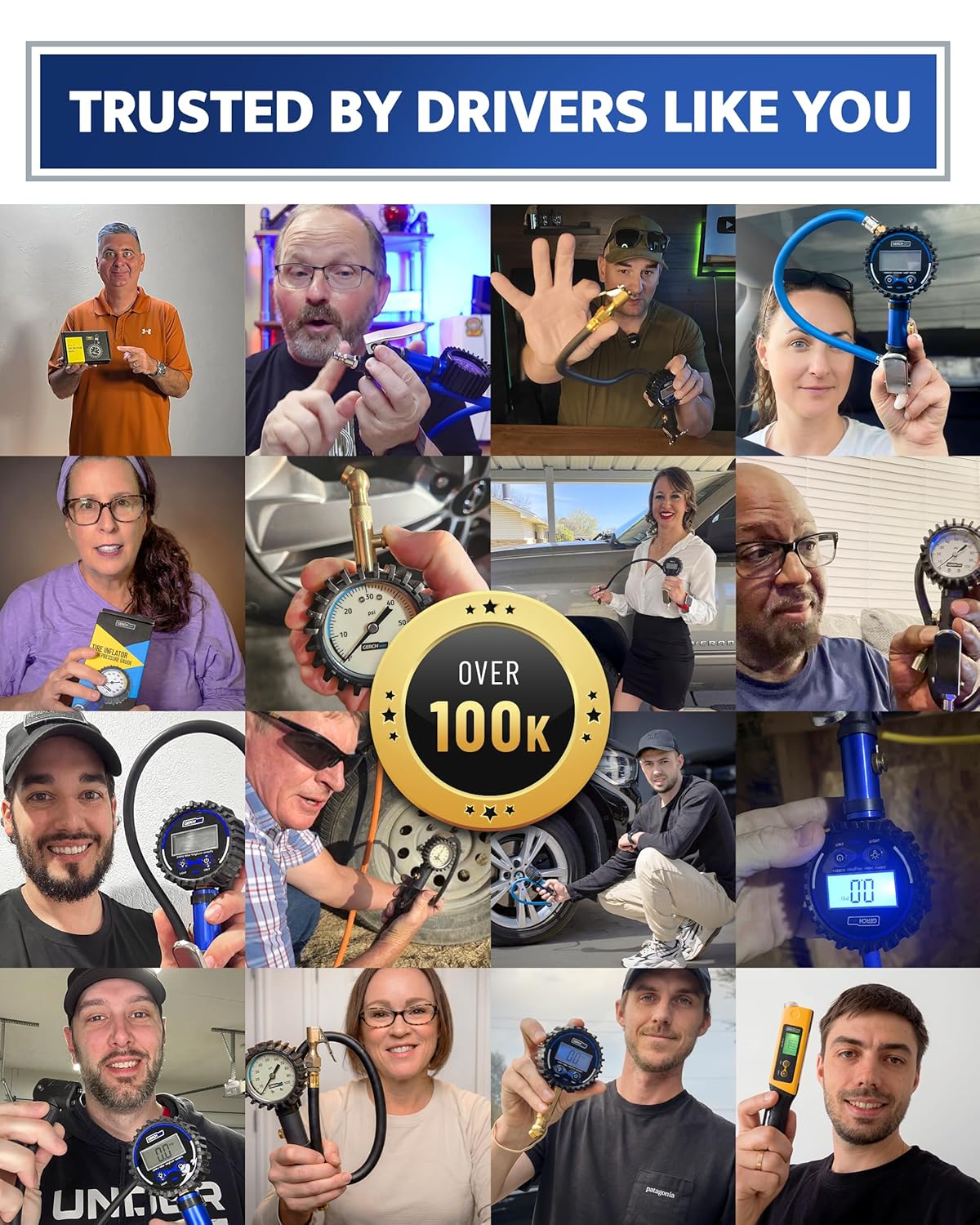 Thumbnail 6 de Tire Inflator with Gauge 100 PSI