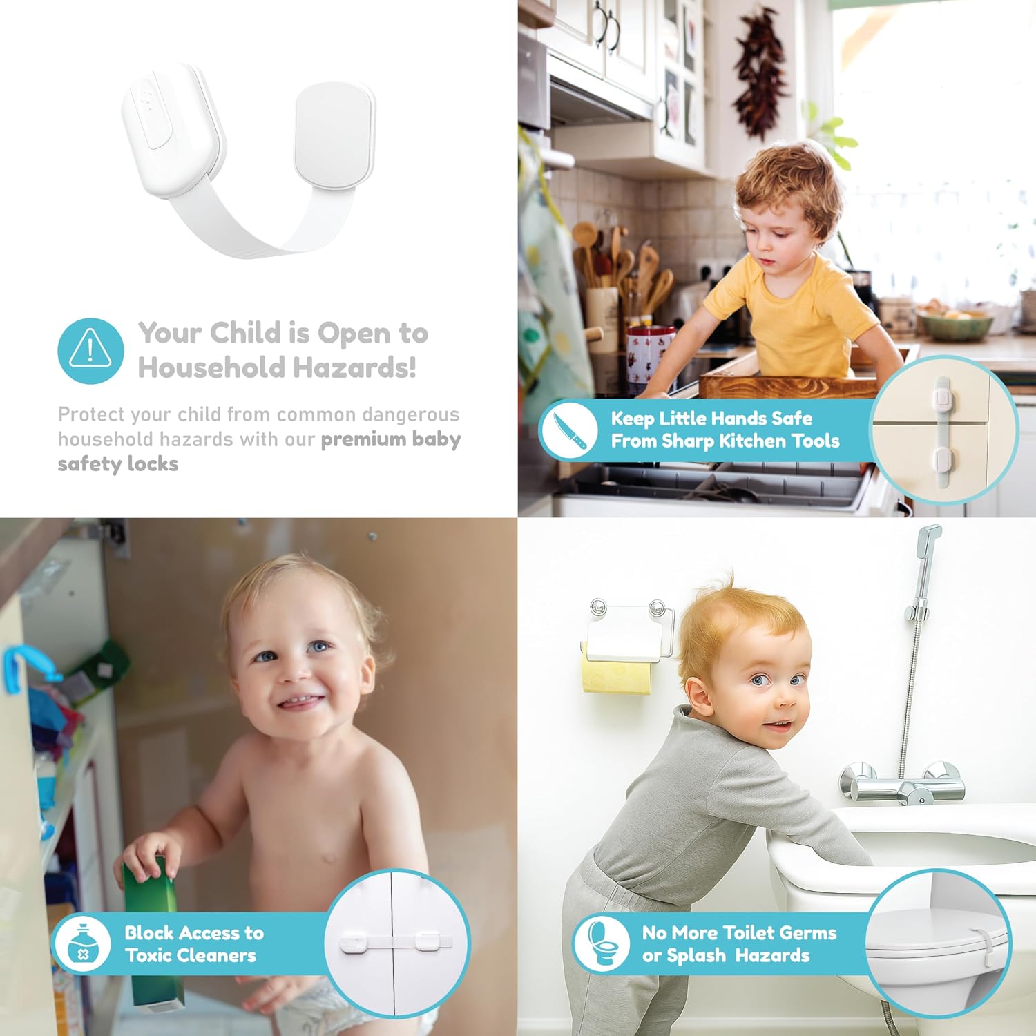 Thumbnail 1 de Ximogo child safety cupboard locks pack