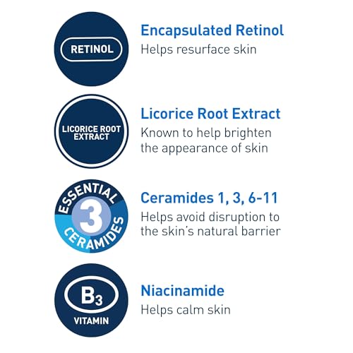 Detalle de CeraVe Resurfacing Retinol Face Serum with Niacinamide, Pore Minimizer, 1oz