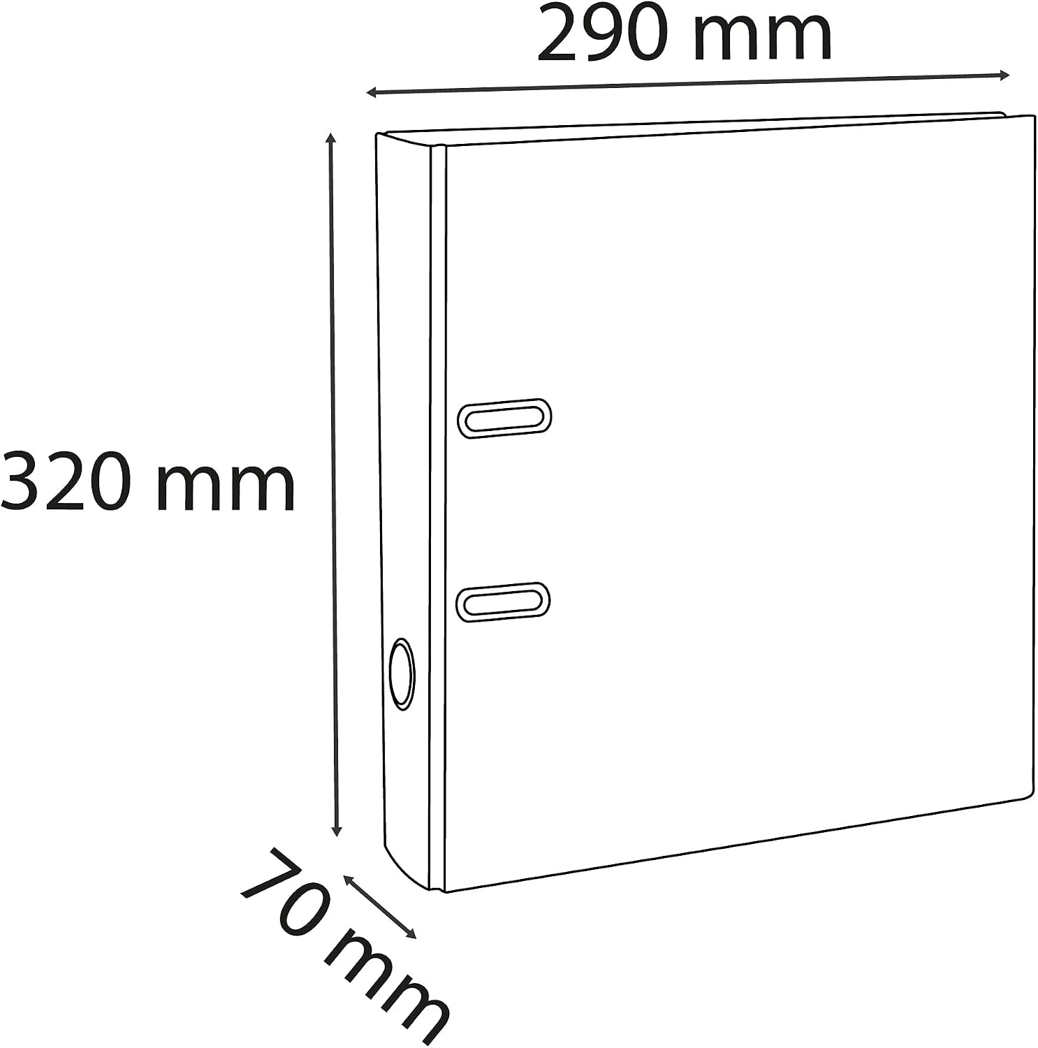 Thumbnail 1 de Exacompta 53789E Classeur à levier Kreacover 7 cm – A4, blanc, personnalisable