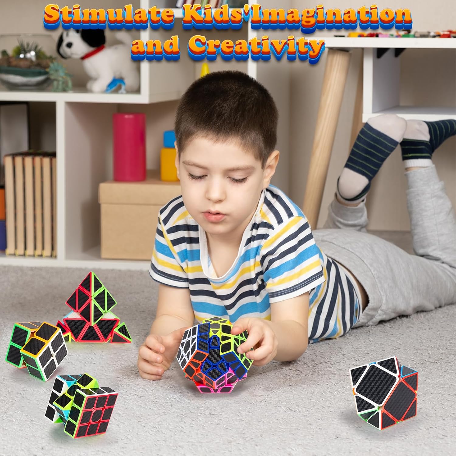 Thumbnail 5 de Coolzon Puzzle Cubes Megaminx Pyraminx 5 Pack