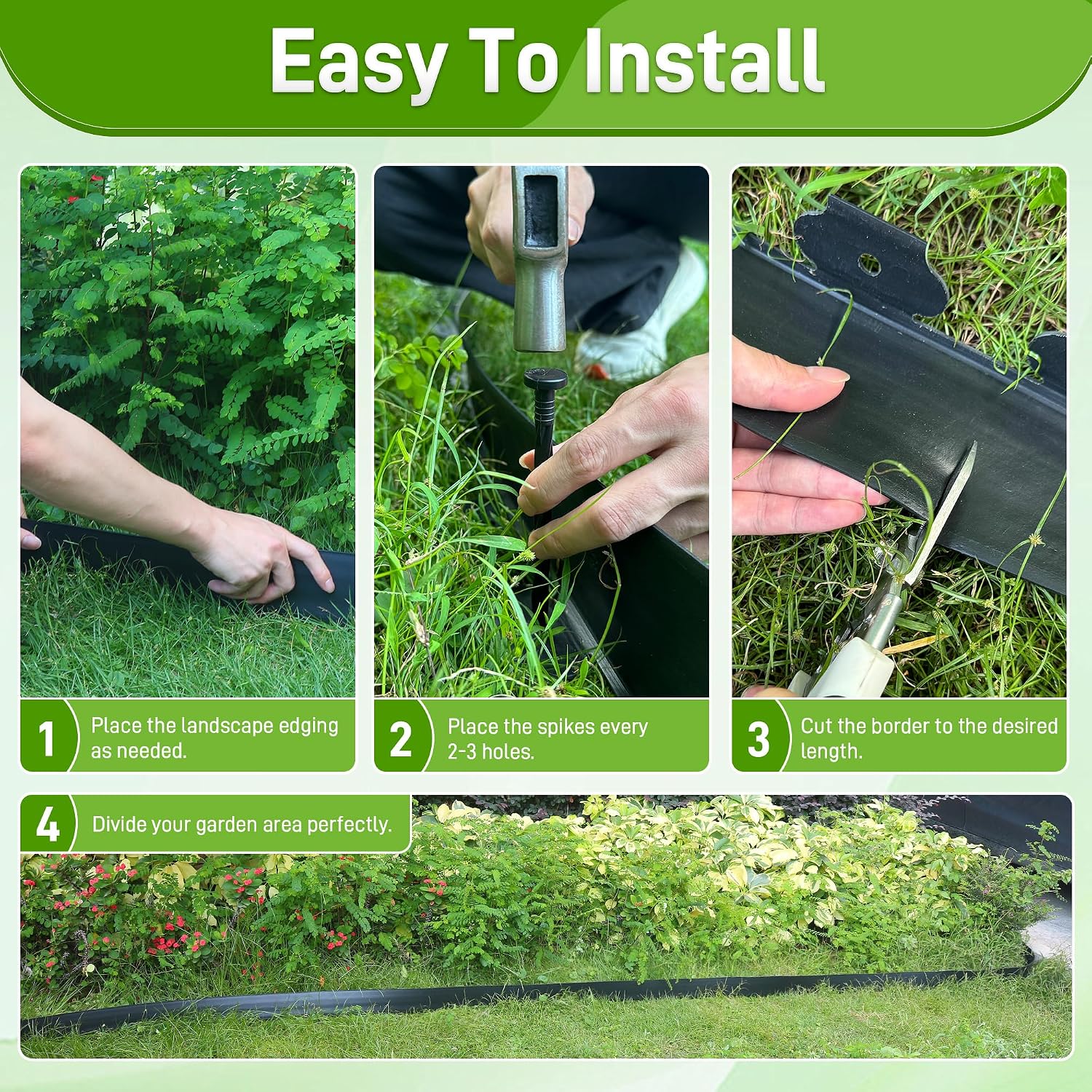 Thumbnail 4 de Quibbay plastic landscape edging, 100 ft