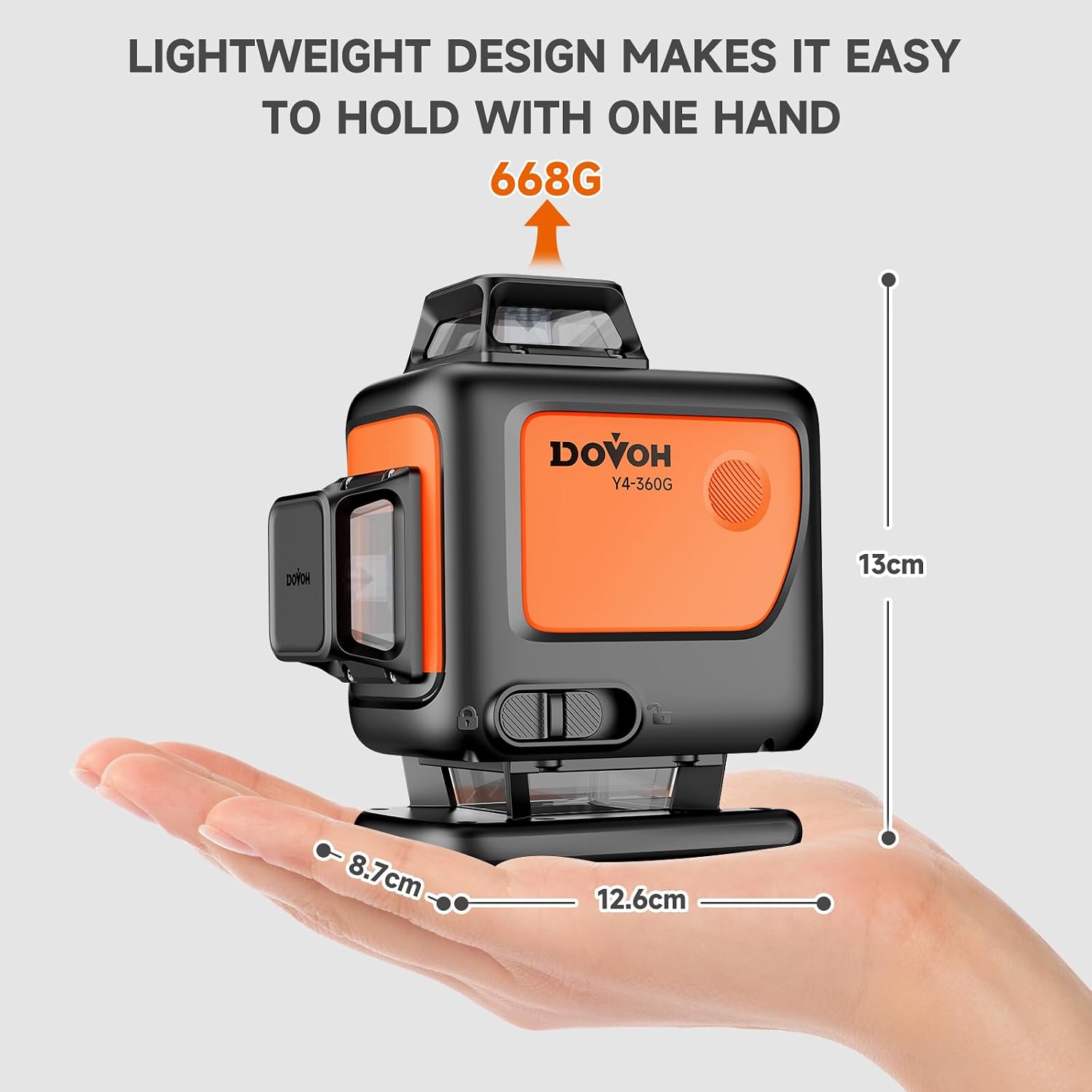 Thumbnail 2 de DOVOH Y4-360G 4D Self-Levelling 360° Green Laser Level (4-Plane)