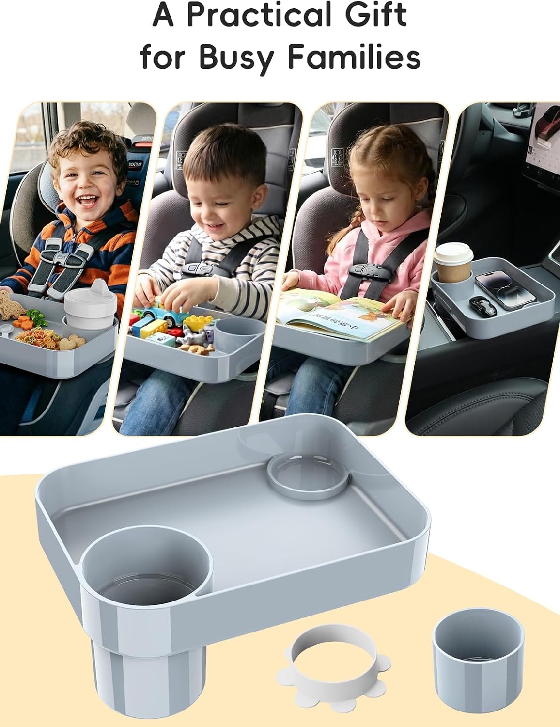 Detalle de BBSDA Car Seat Snack Tray, Square